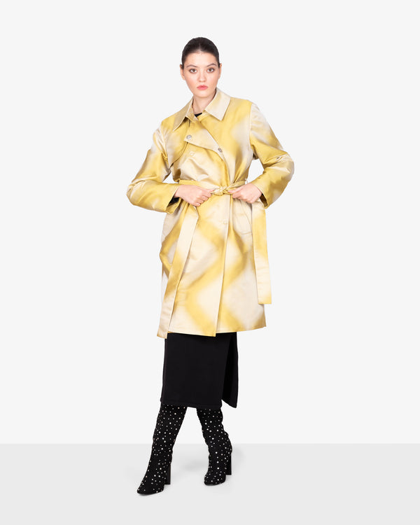 Trenchcoat aus Jacquard