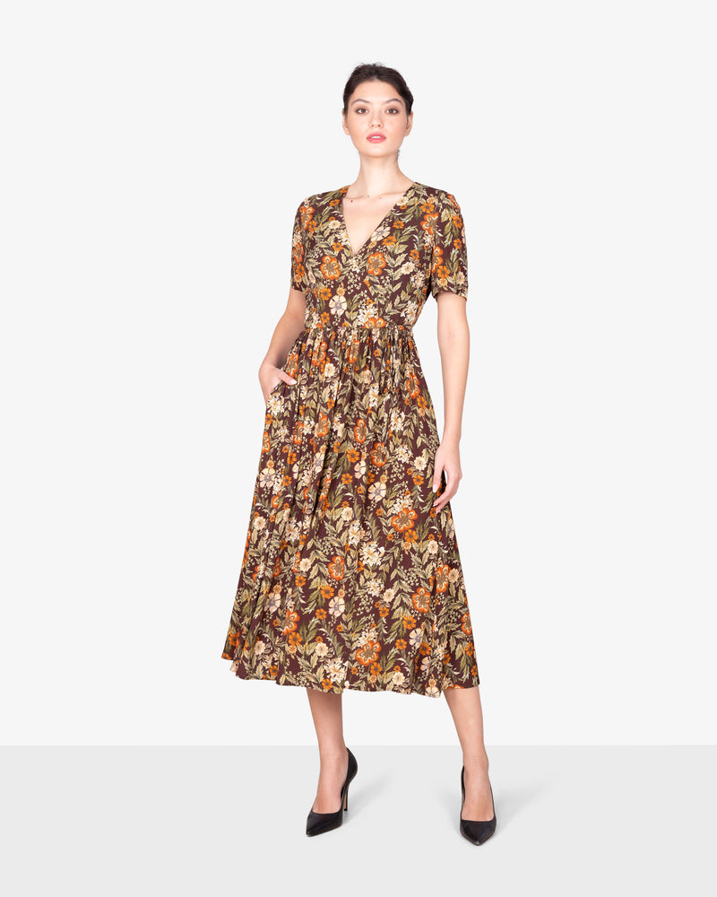 Wickelkleid mit Floralem Print