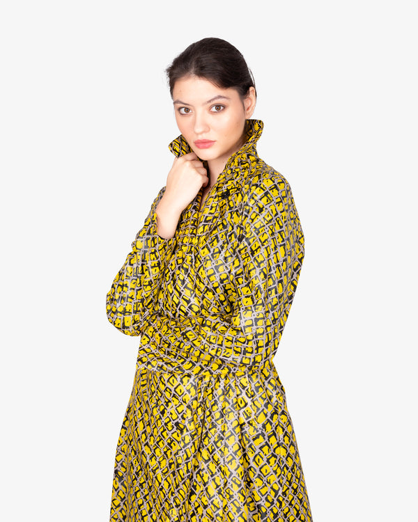 Trenchcoat aus Jacquard